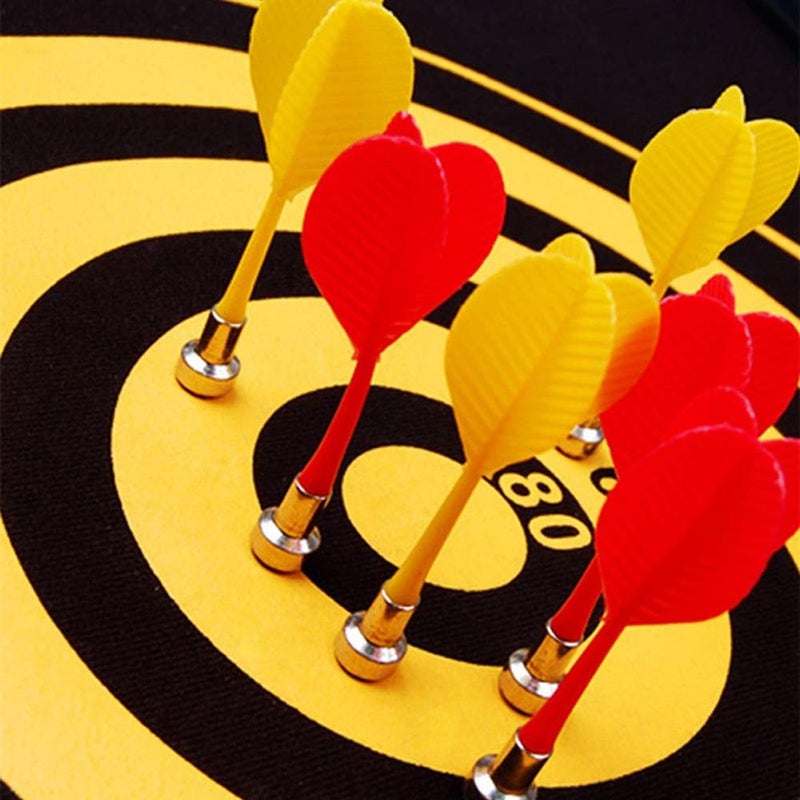 lasenersm 12 Pieces Magnetic Darts Safety Plastic Darts Replacement Dart for Adults Target Game(Red, Yellow, Blue, Green) - Image 5